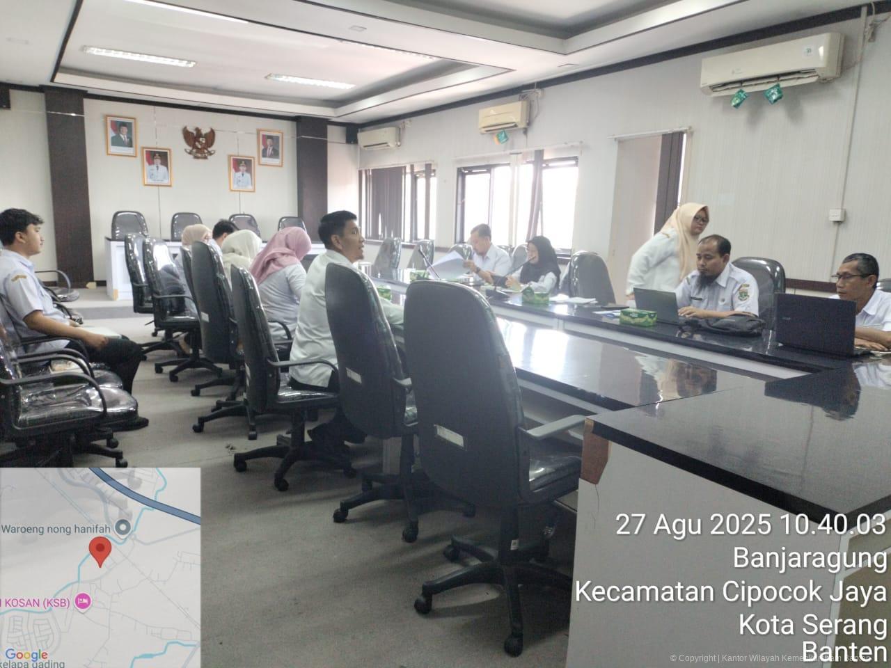Kemenkum Banten Ikuti Pembahasan Raperda Usaha Kepariwisataan Kota Serang
