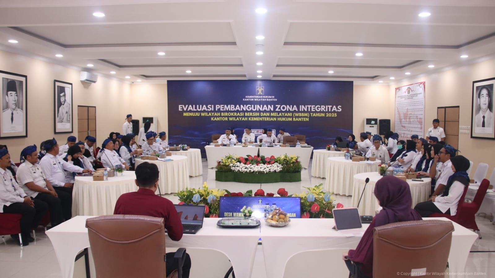 Penilaian Desk Evaluasi, Kemenkum Banten Teguhkan Komitmen Pembangunan Zona Integritas