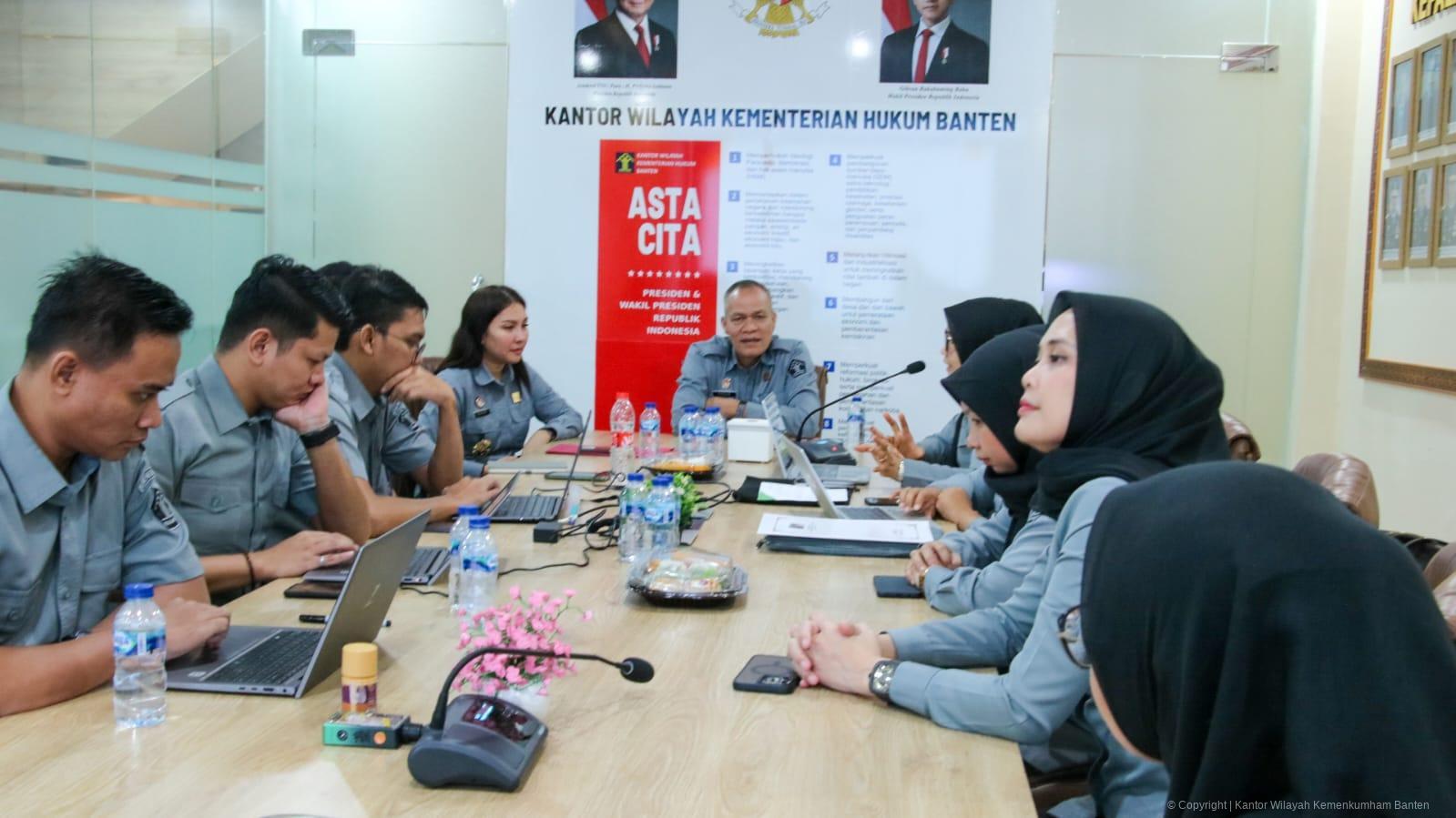 Kemenkum Banten Tunjukkan Capaian Bantuan Hukum Pada Audit Inspektorat Jenderal