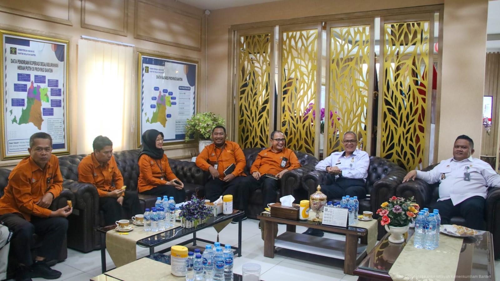 Terima Kunjungan BPS Kota Serang, Kemenkum Banten Perkuat Sinergi dan Kolaborasi