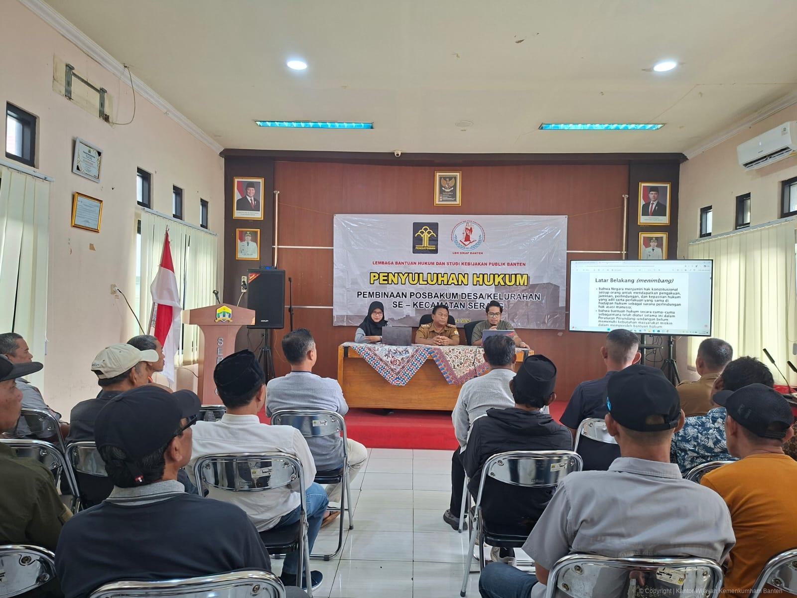 Tingkatkan Kesadaran Hukum, Kemenkum Banten Gelar Penyuluhan di Dua Wilayah Provinsi Banten