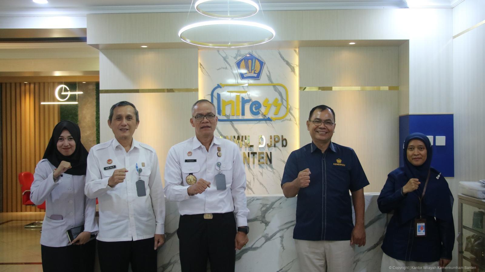 Kanwil Kementerian Hukum Banten Perkuat Sinergi melalui Audiensi dengan Kanwil DJPb Provinsi Banten