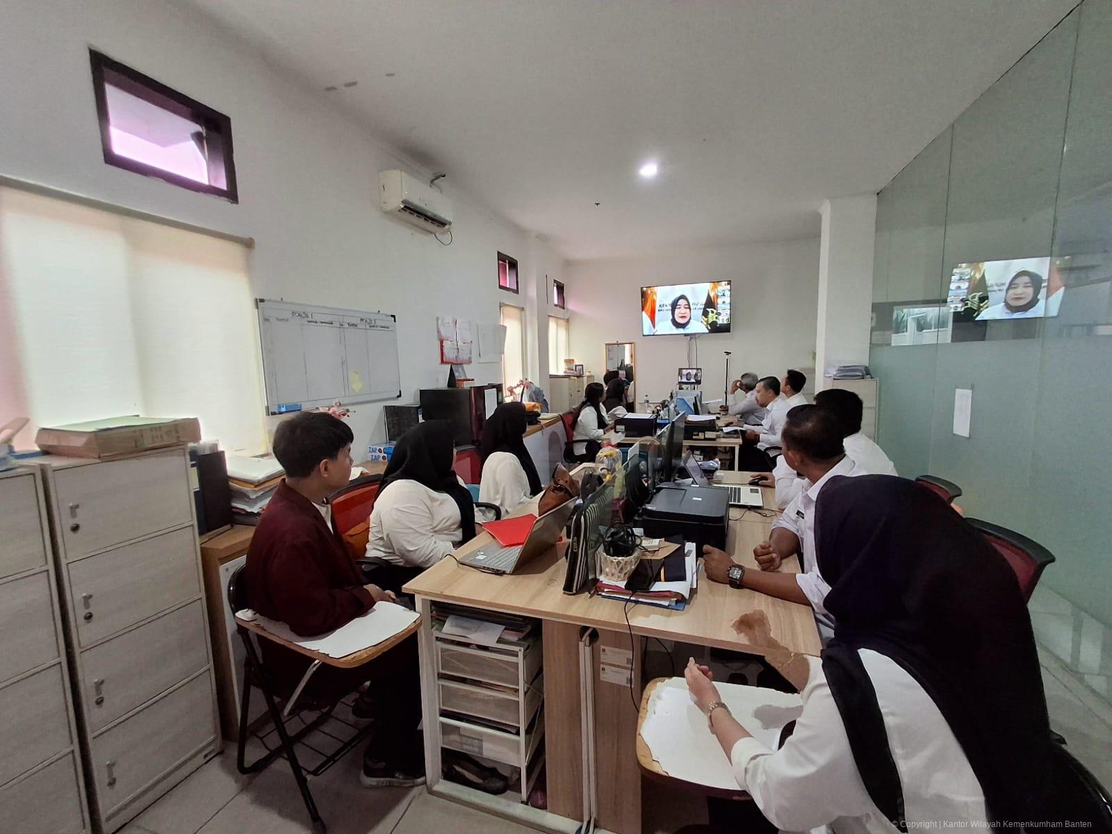 Wujudkan Akuntabilitas, Kemenkum Banten Ikuti Sosialisasi Pemenkum Nomor 15 Tahun 2025 Tentang MR