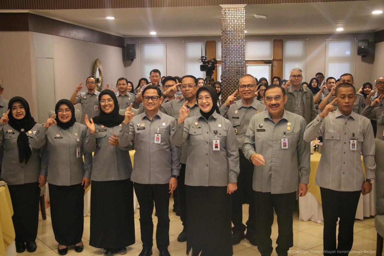 Dorong SDM Unggul dan Berkelanjutan, Kemenkum Banten Ikuti Sosialisasi Penilaian Kompetensi ASN