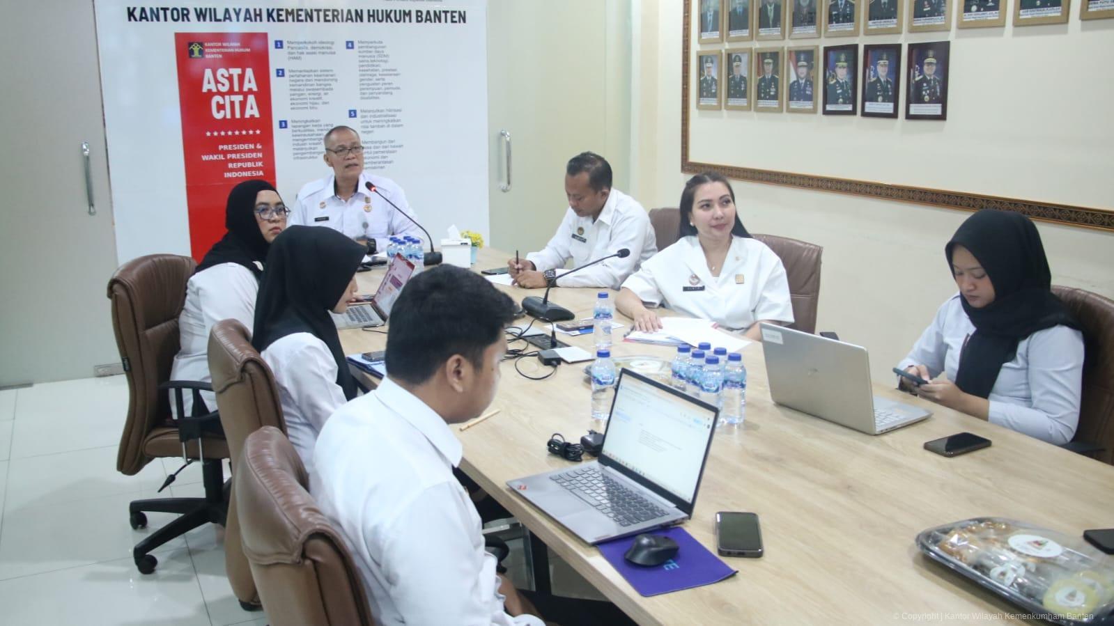 Wujudkan Hasil yang Akuntabel, Kemenkum Banten Sinkronisasi Metodologi Penilaian IRH